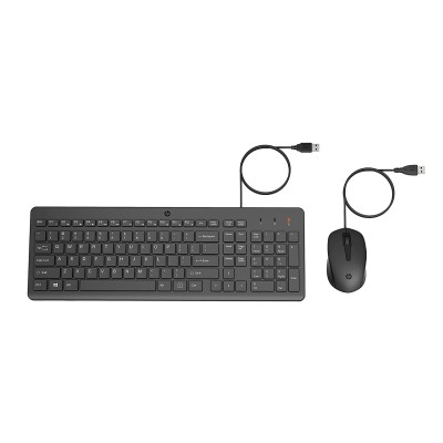 HP 150 USB Wired Chiclet Keyboard & Mouse Combo